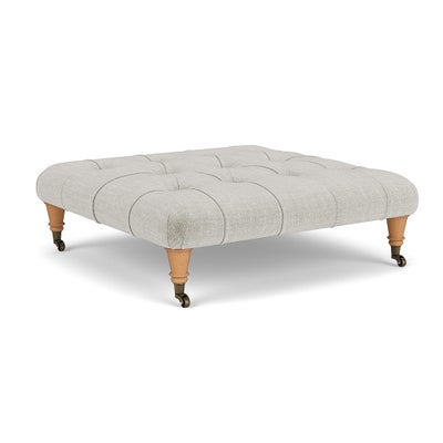 Foot Stool - Grey Mist - Eco Chenille