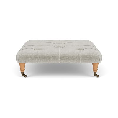 Foot Stool - Grey Mist - Eco Chenille