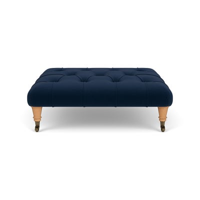 Foot Stool - Deep blue - Matt Velvet