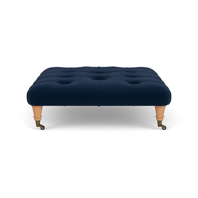 Foot Stool - Deep blue - Matt Velvet