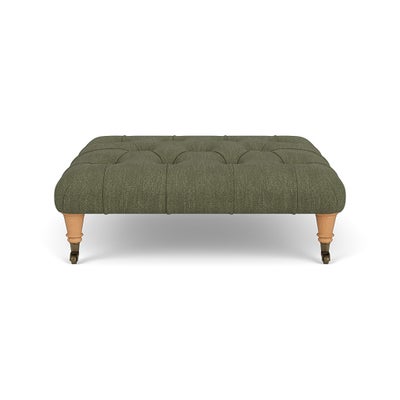 Foot Stool - Fern - Luxury Italian Linen