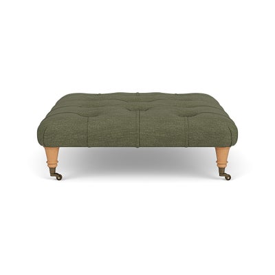 Foot Stool - Fern - Luxury Italian Linen