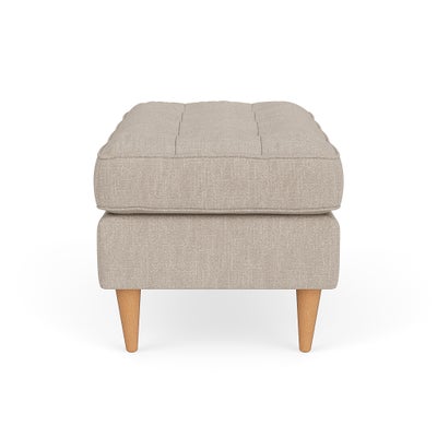 Foot Stool - Natural - Luxury Italian Linen