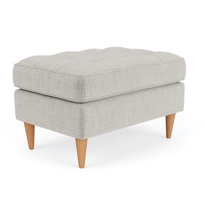 Foot Stool - Grey Mist - Eco Chenille