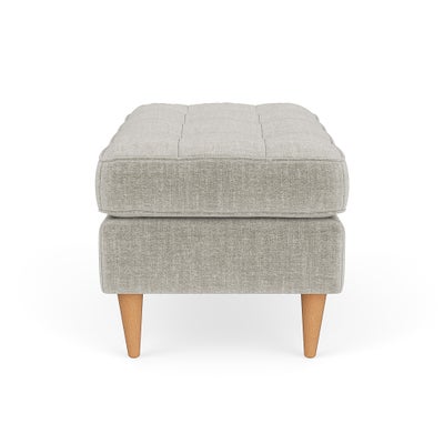 Foot Stool - Grey Mist - Eco Chenille