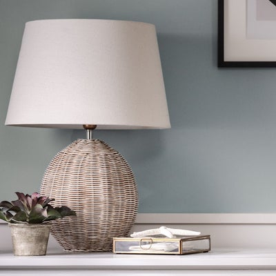 Rattan Large Table Lamp