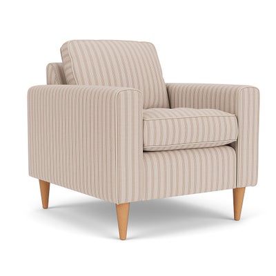 Armchair - Flax - Kingham Stripe