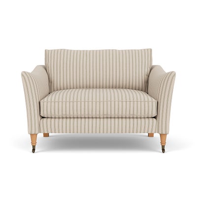Love Seat - Sage - Kingham Stripe