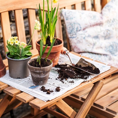 Garden Bench with Integral Coffee Table