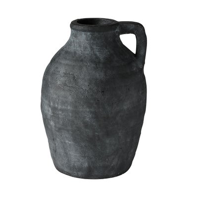 Black Stone Effect Vase