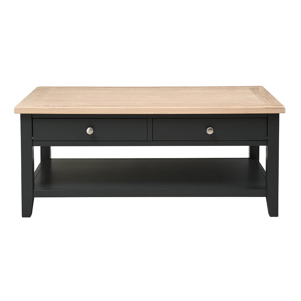 Chester Charcoal Coffee Table with Drawers