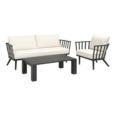 Metal Sofa and Lounge Chair Set