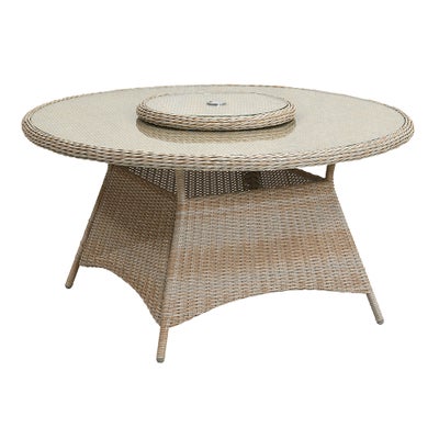 Luxury Woven 6 Seater Dining Set