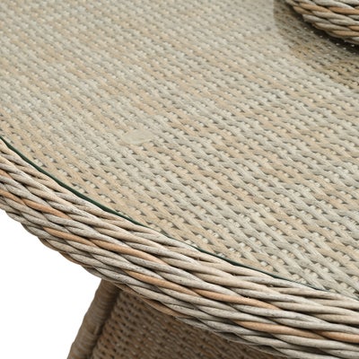 Luxury Woven 6 Seater Dining Set