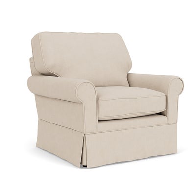 Armchair - Lily White - House Linen Mix