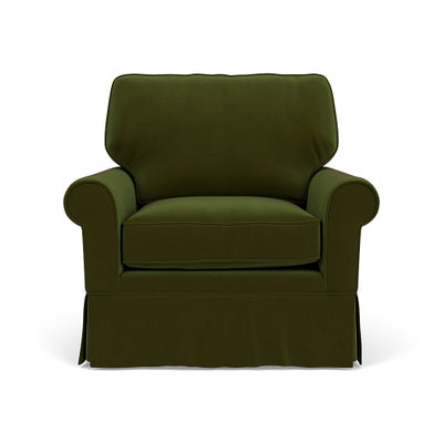 Armchair - Forest Green - Matt Velvet