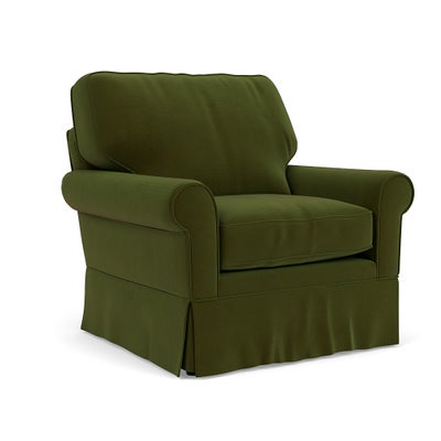 Armchair - Forest Green - Matt Velvet