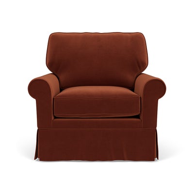 Armchair - Brick - Matt Velvet