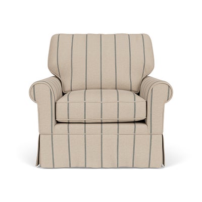 Armchair - Charcoal - Compton Stripe