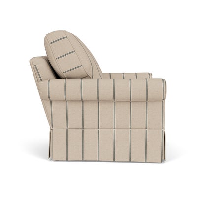 Armchair - Charcoal - Compton Stripe