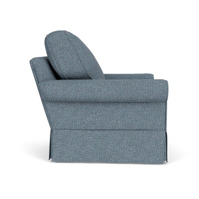 Armchair - Mid Blue - Aquaclean Oxford