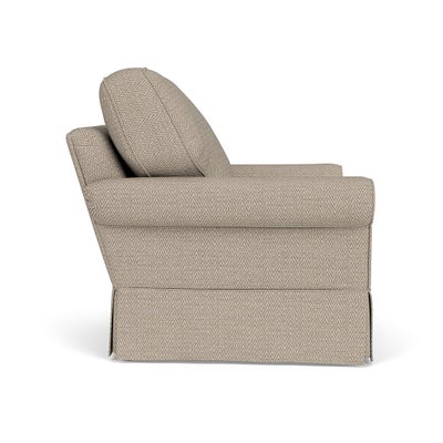 Armchair - Natural - Herringbone Weave