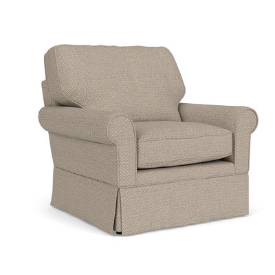 Armchair - Natural - Herringbone Weave