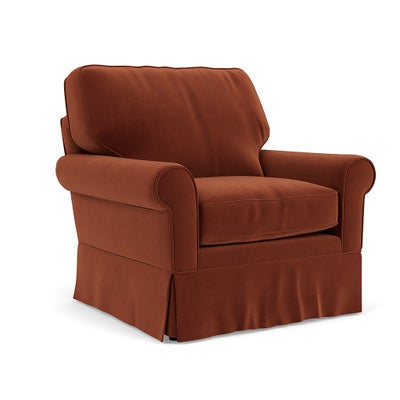 Armchair - Brick - Matt Velvet