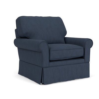 Armchair - Indigo - Luxury Italian Linen