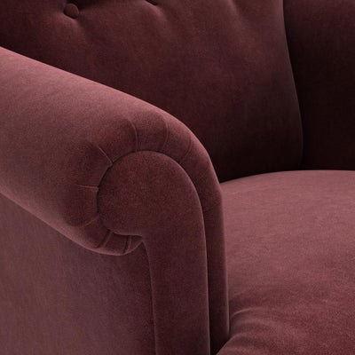 Armchair - Dark Rosehip - Matt Velvet