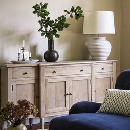 Camille Limewash Oak Extra Large Sideboard