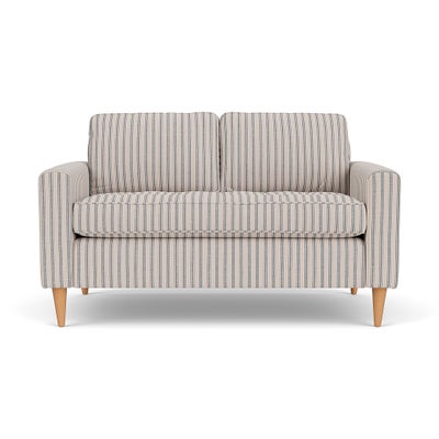 2 Seater Sofa - Indigo - Kingham Stripe
