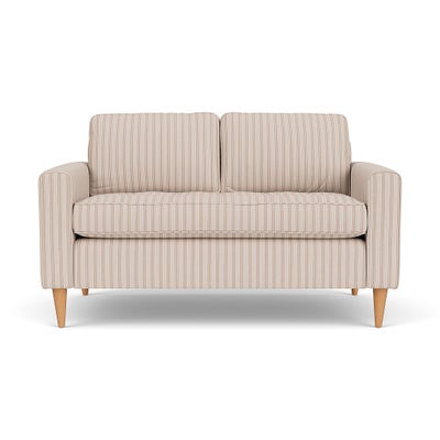 2 Seater Sofa - Flax - Kingham Stripe
