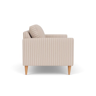 2 Seater Sofa - Flax - Kingham Stripe