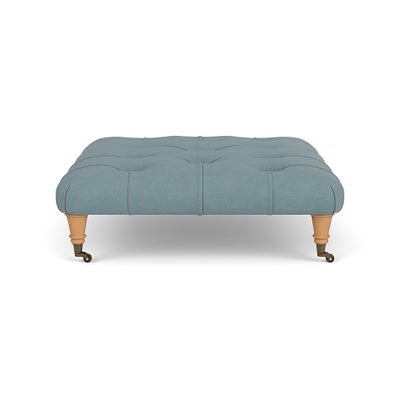 Foot Stool - Sky blue - House linen mix