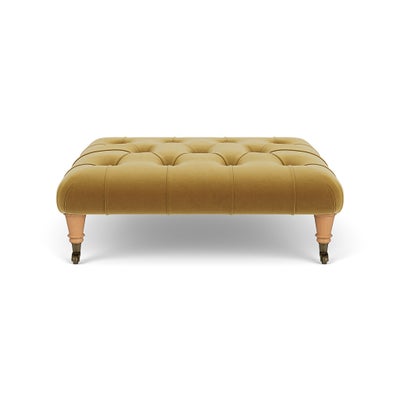 Foot Stool - Mustard - Matt Velvet