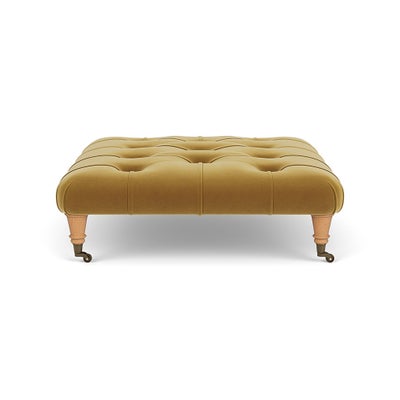 Foot Stool - Mustard - Matt Velvet