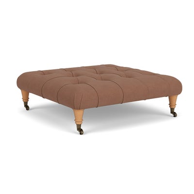 Foot Stool - Dusky Blush - House Linen Mix