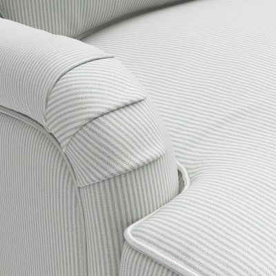 Chaise Large Right Hand - Duck Egg - Broadway Stripe