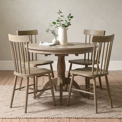 4-6 Seater Round Extending Dining Table