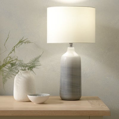 Wilby Ombre Ceramic Table Lamp - Blue and Grey