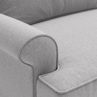 Large 2 Seater - Grey marl - Rustic weave