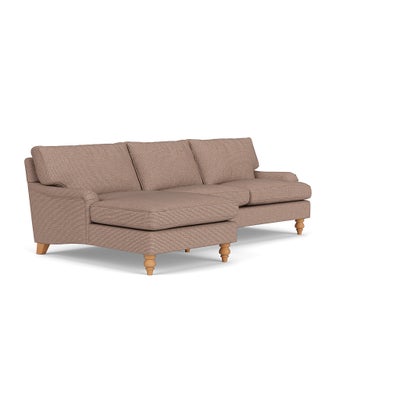Chaise Large Left Hand - Autumn Mix - Textured Weave