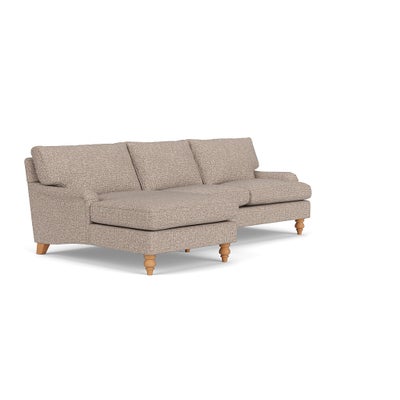 Chaise Large Left Hand - Natural Mix - Textured Weave