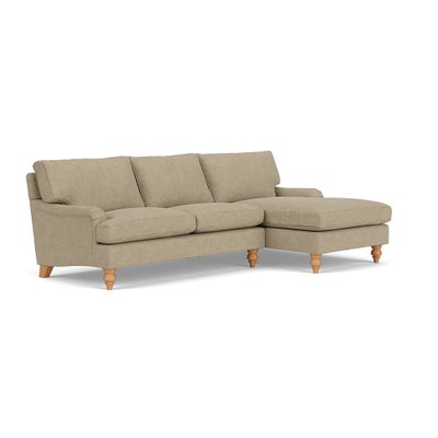 Chaise Large Right Hand - Apple - Rustic Weave