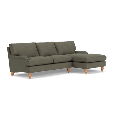 Chaise Large Right Hand - Deep Forest - Rustic Weave