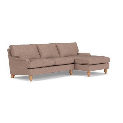 Chaise Large Right Hand - Autumn Mix - Textured Weave