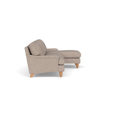 Chaise Large Right Hand - Natural Mix - Textured Weave