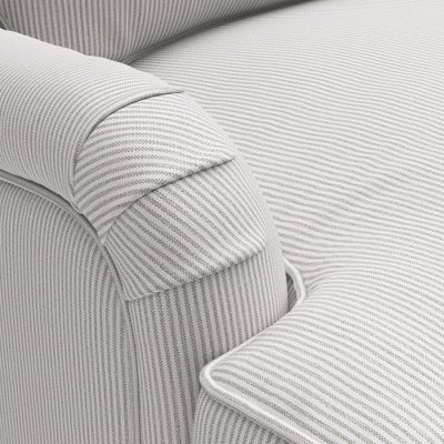 Chaise Large Left Hand - Grey - Broadway Stripe