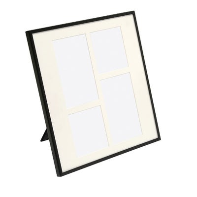 Fine Black Metal 4 Aperture Photo Frame